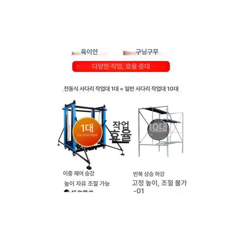 폴딩 작업대 접이식 발판 가정용 비계 알루미늄 하세가와 우마 안전 사다리 - 상세 이미지 5