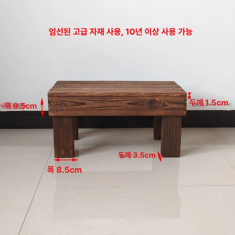 원목 발판 나무 계단 스텝 발받침 가정용 주방 현관 받침대 사무실 수납 - 상세 이미지 3