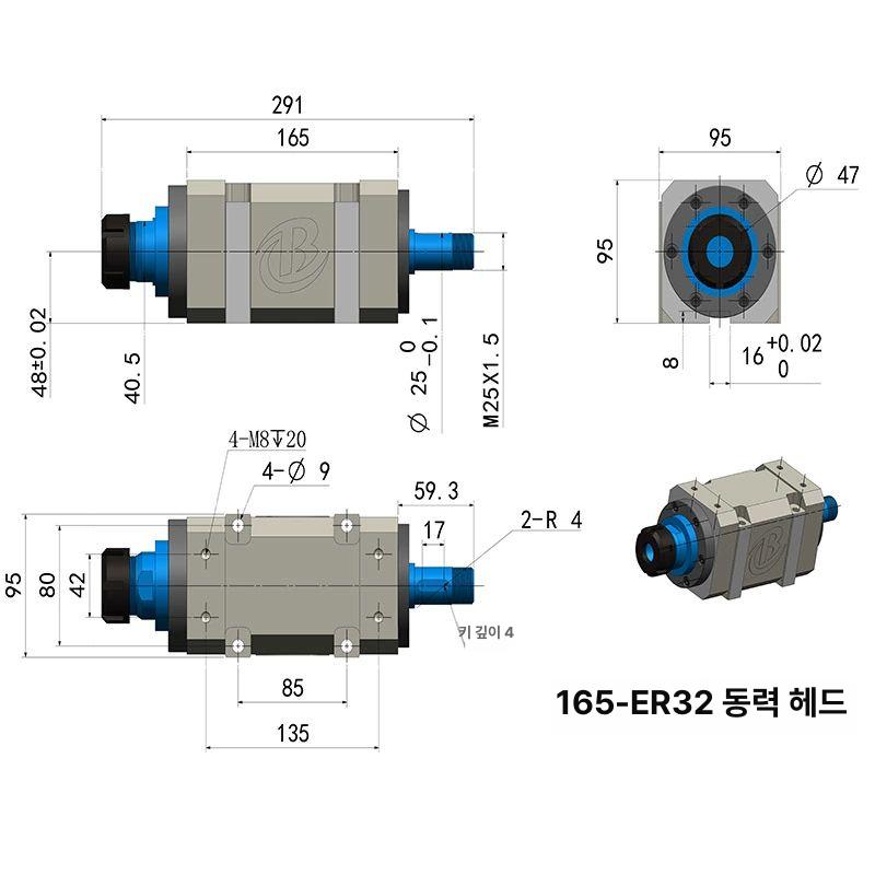 고속 모터 주축 연삭기 그라인더 전동공구 연마기 샌딩 전기 기계부품 회전축 - 상세 이미지 3