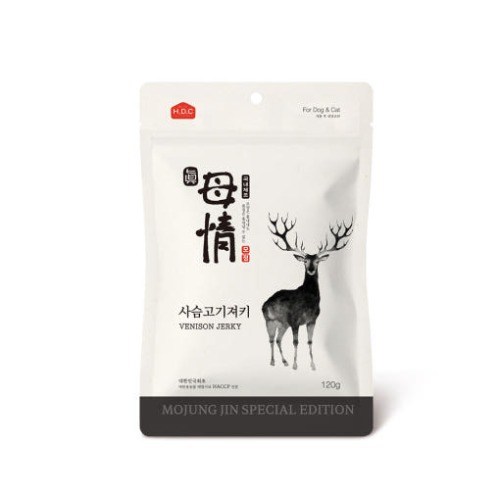 아스쿠 모정 강아지 고양이 져키 간식 사슴고기 진, 120g, 10개 - 상품 이미지