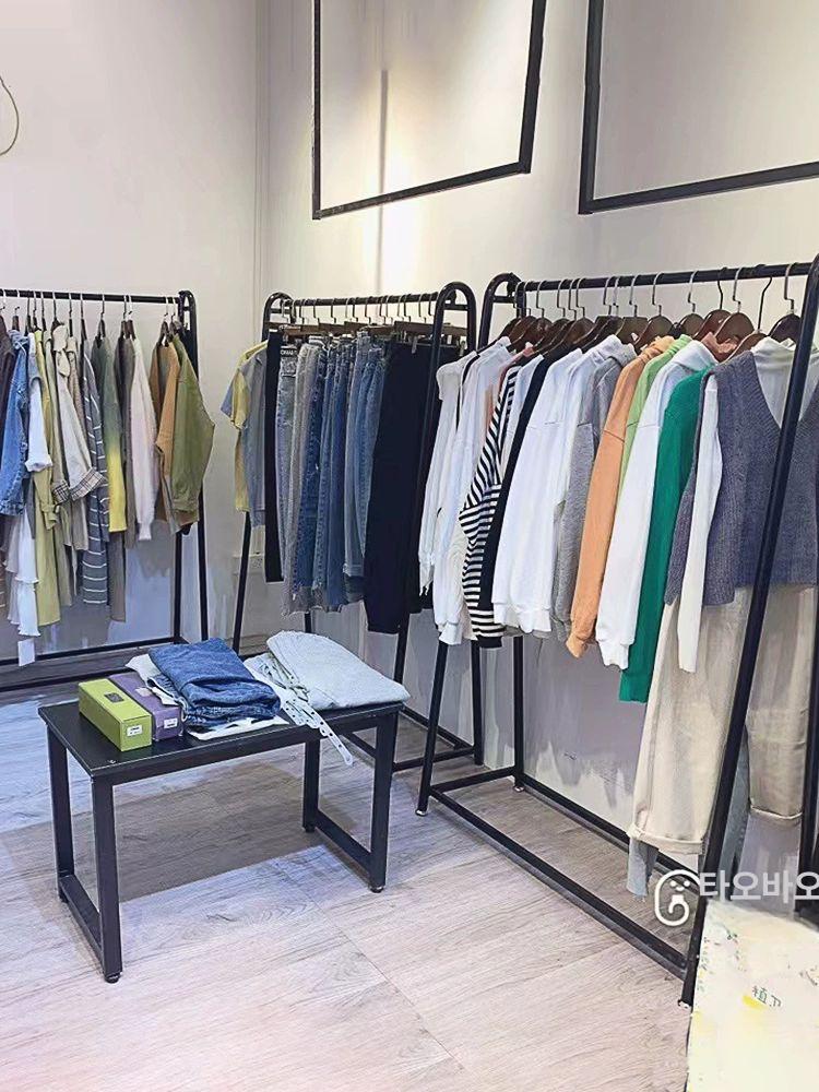 편집샵 행거 높은 철제 롱드레스 웨딩 드레스 스탠딩 튜브 두꺼운 의류매장 전시 - 상세 이미지 5