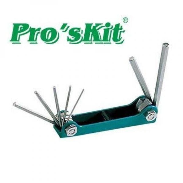 간편한 Coms Prokit mm 접이형 육각 렌치 세트 7pcs - 상품 이미지