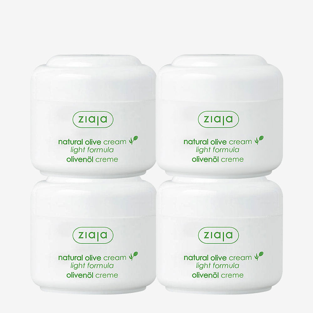 지아자 올리브 내추럴 라이트크림 대용량 보습 수분크림 100ml, 4개 - 상품 이미지