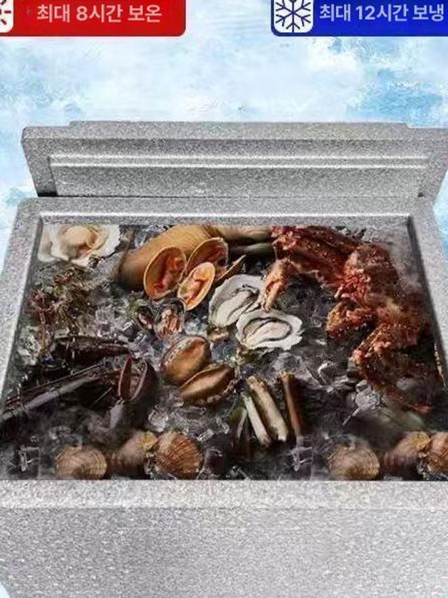 도시락 보온상자 대형 단열 배달통 뷔페 쿨러박스 업소용 식당 그레이색 - 상세 이미지 4