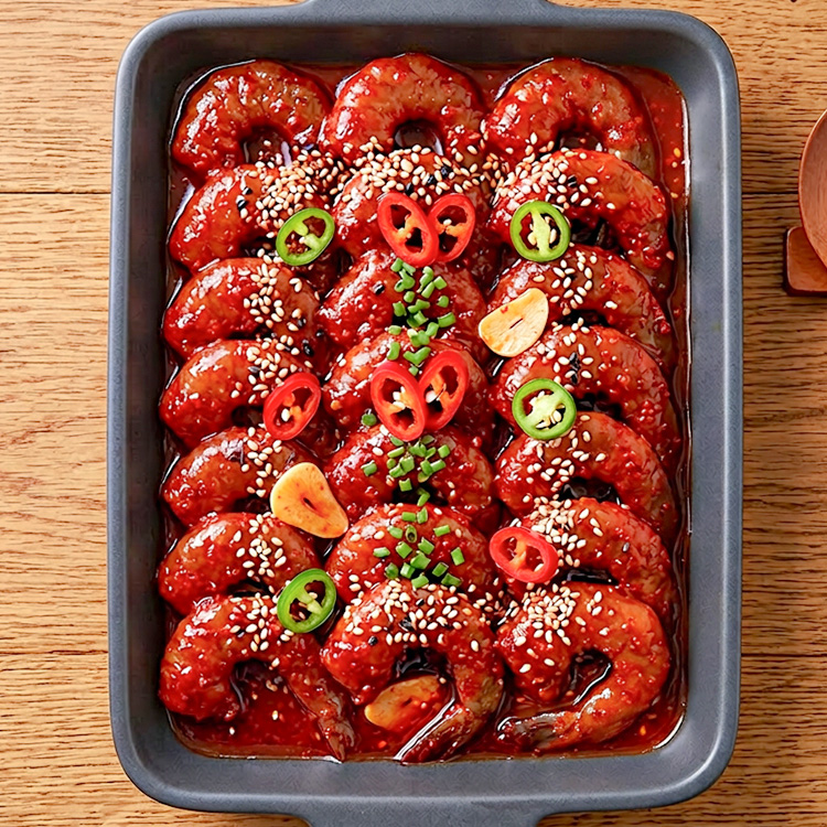 순살 깐새우장 간장 양념 400g 이미지 6
