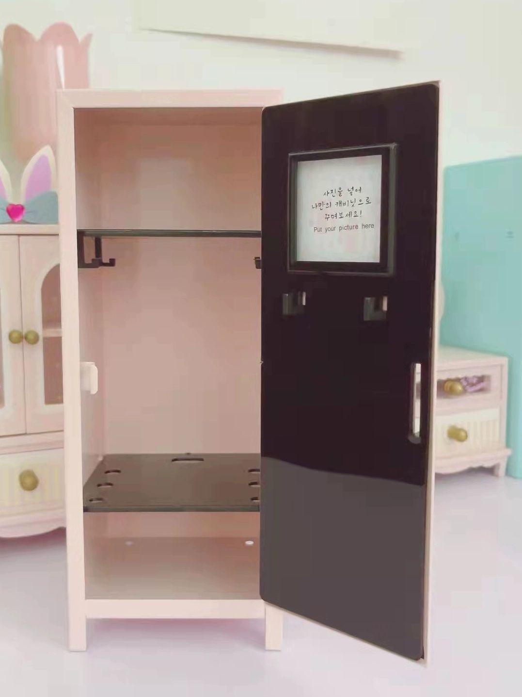 미니어처 락커룸 철제 수납 장식 소품 캐비닛 화장품 정리 관물대 관물함 미니 - 상세 이미지 3
