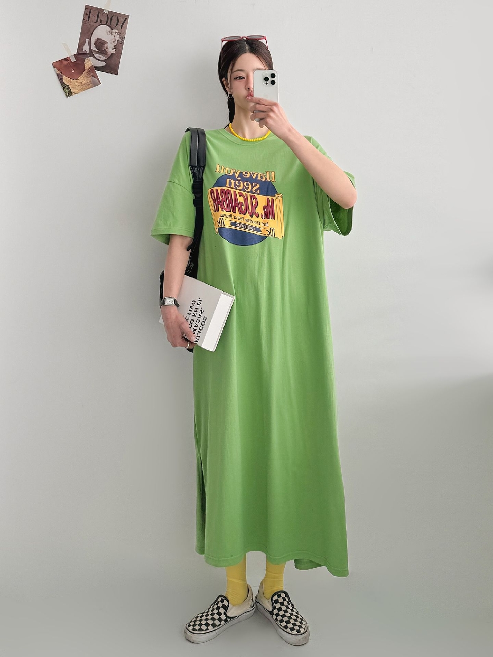 빅사이즈원피스 맥시 롱원피스 여름 맨투맨 캐주얼 휴양지 데일리룩 홈 이미지 6