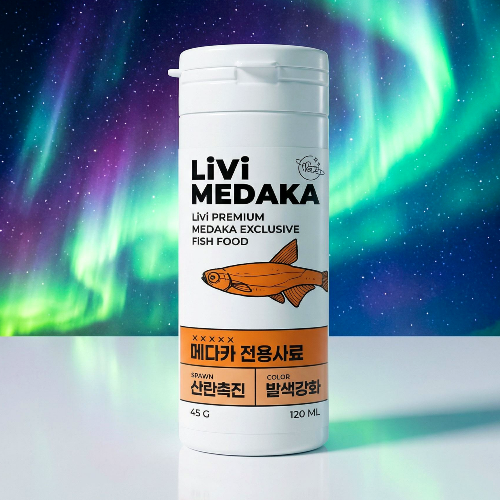리비 구피 사료 45g 발색강화 구피 먹이 소형 열대어 밥 상품 이미지