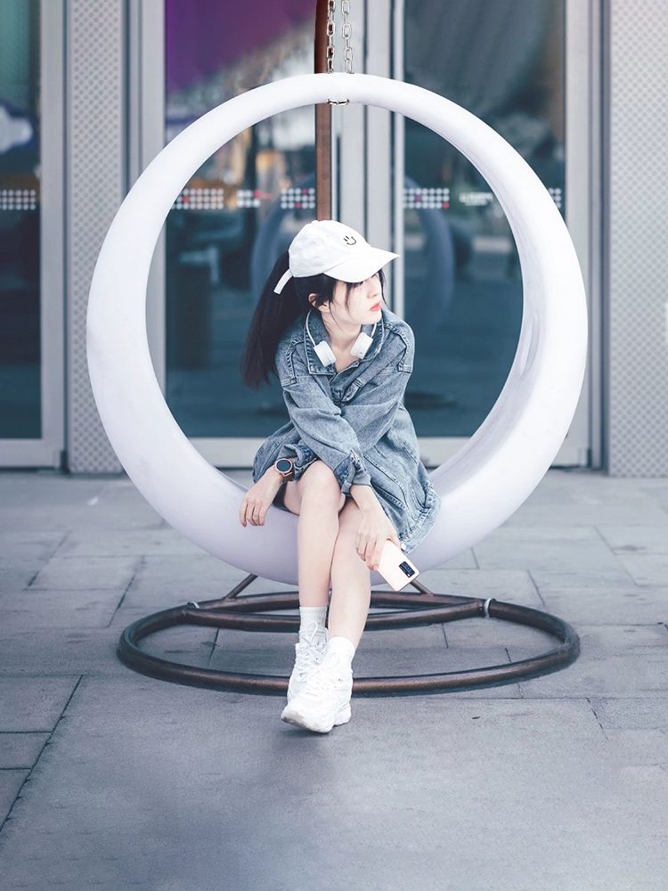 달조명 의자 야외 인테리어 펜션 그네 공원 가구 조경 카페용 테라스 조형물 발광 - 상세 이미지 5