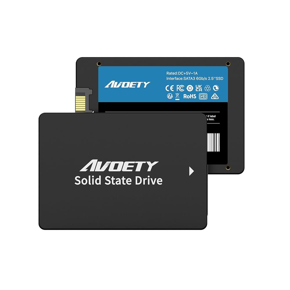 AVOETY 2.5 SATA III 내장 SSD 1TB u2013 550MB/s 읽기 속도, 더 빠른 PC/데스크탑 및 노트북 성능을 위한 3D NAND TLC - 상품 이미지