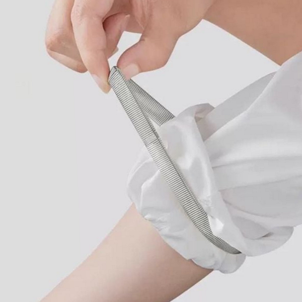 밴드형 소매 고정 밴드 팔찌형 소매 흘러내림 방지 패션 블라우스 - 상품 이미지