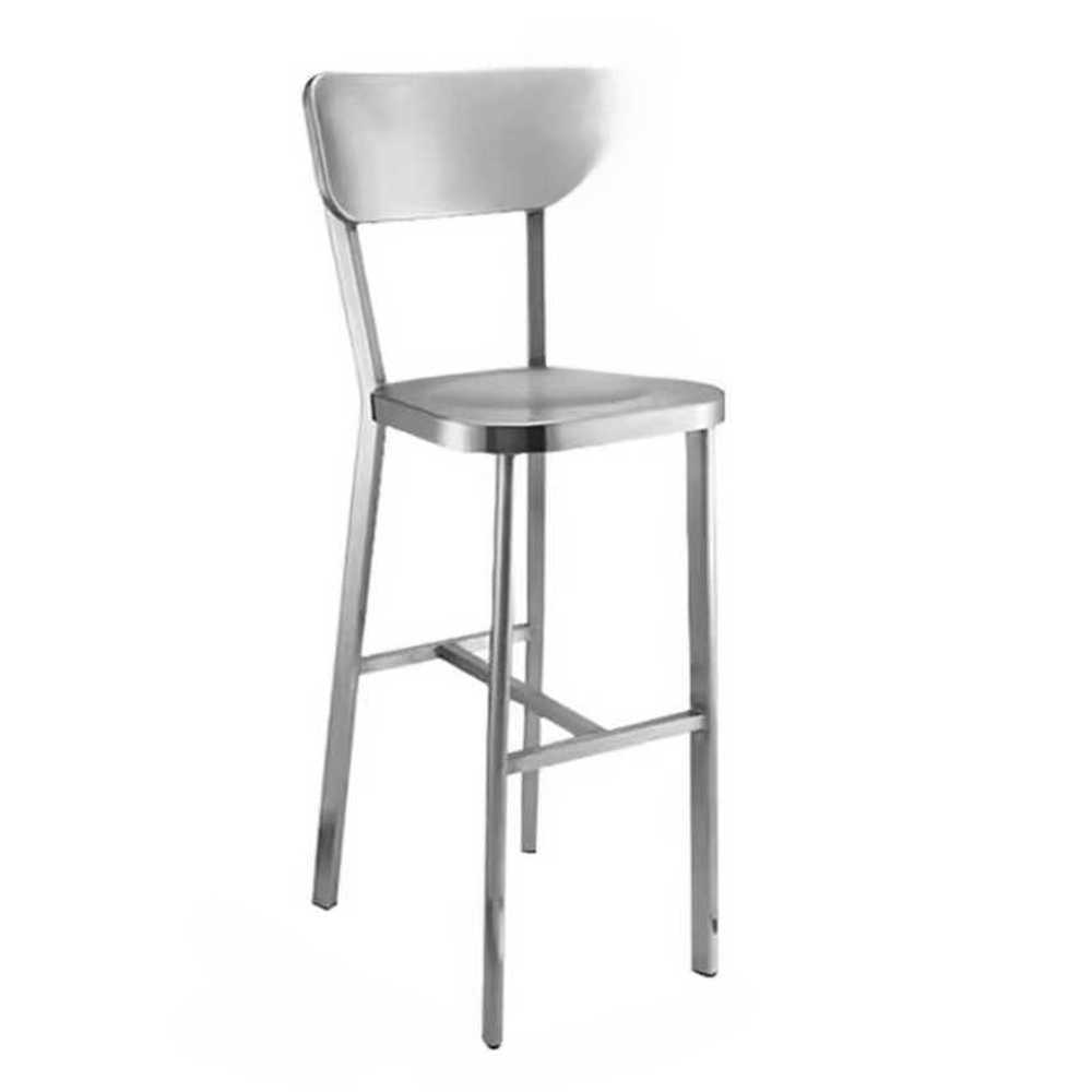 스테인리스 의자 카페 업소용 인테리어용 바 체어 60cm - 상품 이미지