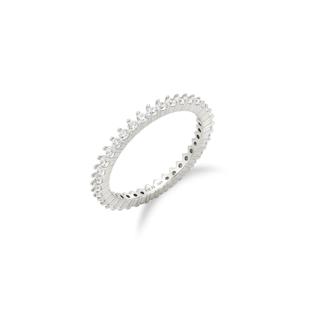 [네이버단독] [바이이에르] [925 silver] 퓨어라인 3프롱 테니스 반지 2.0mm (White) BH7R5B795W9 - 상세 이미지 3