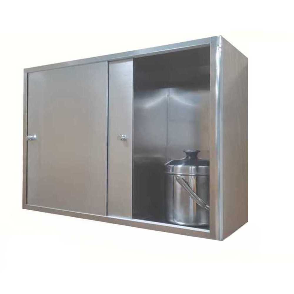부엌 스텐 상부장 주방 슬라이딩 도어 식기 수납장 50x35x14 - 상품 이미지