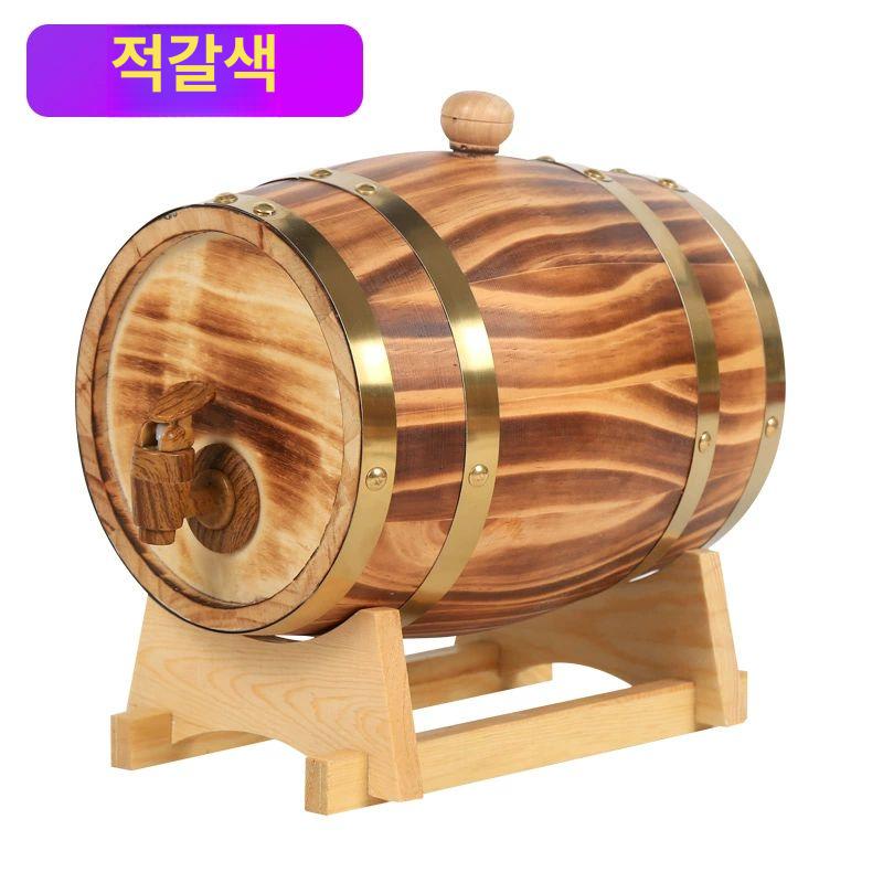 소형 오크통 미니 위스키 참나무 가정용 숙성통 저장통 원목 술통 와인 브랜디 홈브루 - 상세 이미지 5