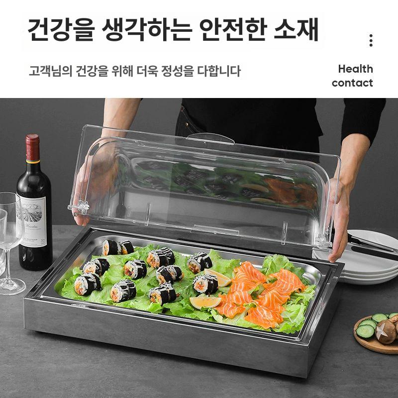 사시미 쇼케이스 일식 스시바 해산물 신선 냉장고 뷔페 미니 디스플레이 케이크 - 상세 이미지 4