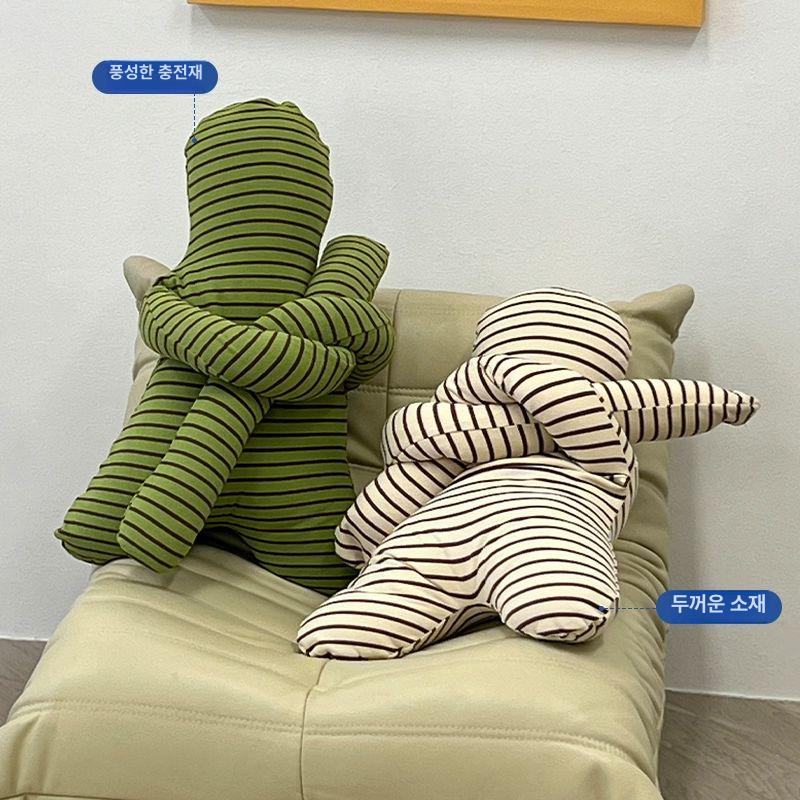원룸 소파 1인용 낮은 미니 안락의자 바닥형 패브릭 좌식 싱글체어 빈백 - 상세 이미지 4