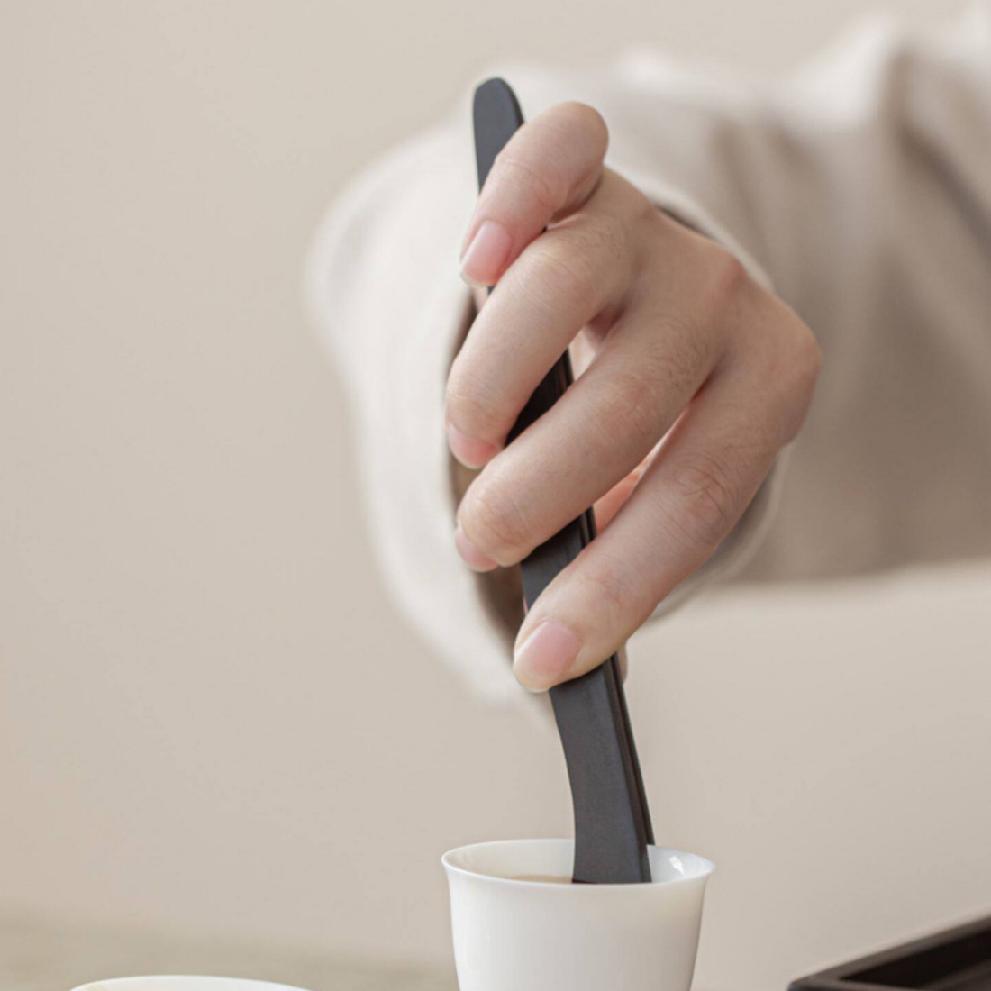 더큰솔 호두나무 다도 육군자 세트 차시 양호필 다침 보이차 공부차 다도키트 차도구 다완 이미지 8