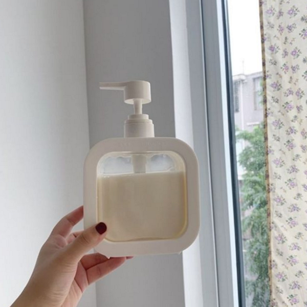 펌프형 거품형 디스펜서 손세정제 일반형 디스펜서 500ml 욕실 리필 공병 - 상품 이미지
