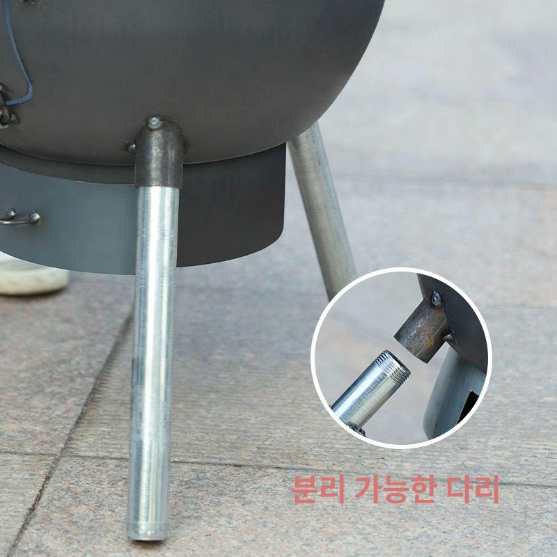 장작 스토브 아궁이 야외 화목난로 소각로 드럼통 화덕 숯불 버너 - 상세 이미지 4