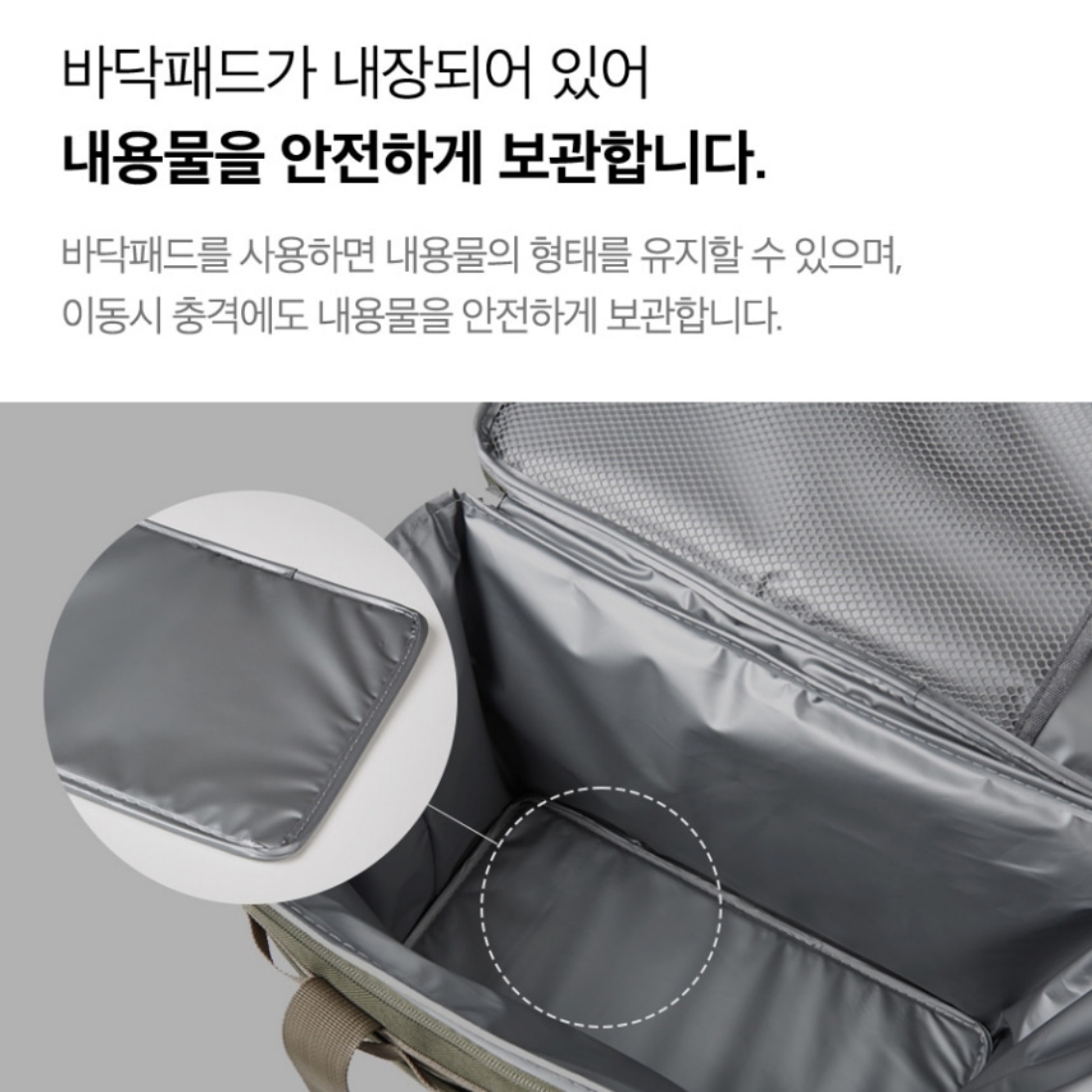 코멕스 밀리터리 보냉백 캠핑 피크닉 아이스박스 대형 소프트 아이스 쿨러백 15L, 카키 - 상세 이미지 4