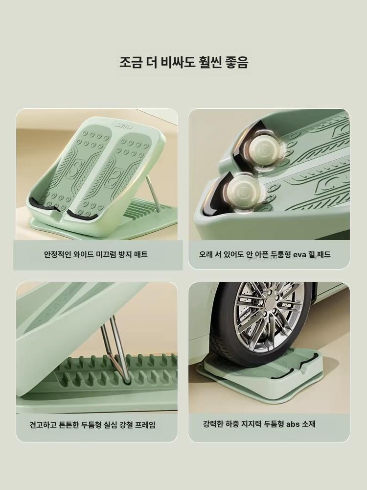 스트레칭 보드 경사 나무 보조 로즈쿼츠 발판 홀더 아킬레스건 원목 햄스트링 - 상세 이미지 5