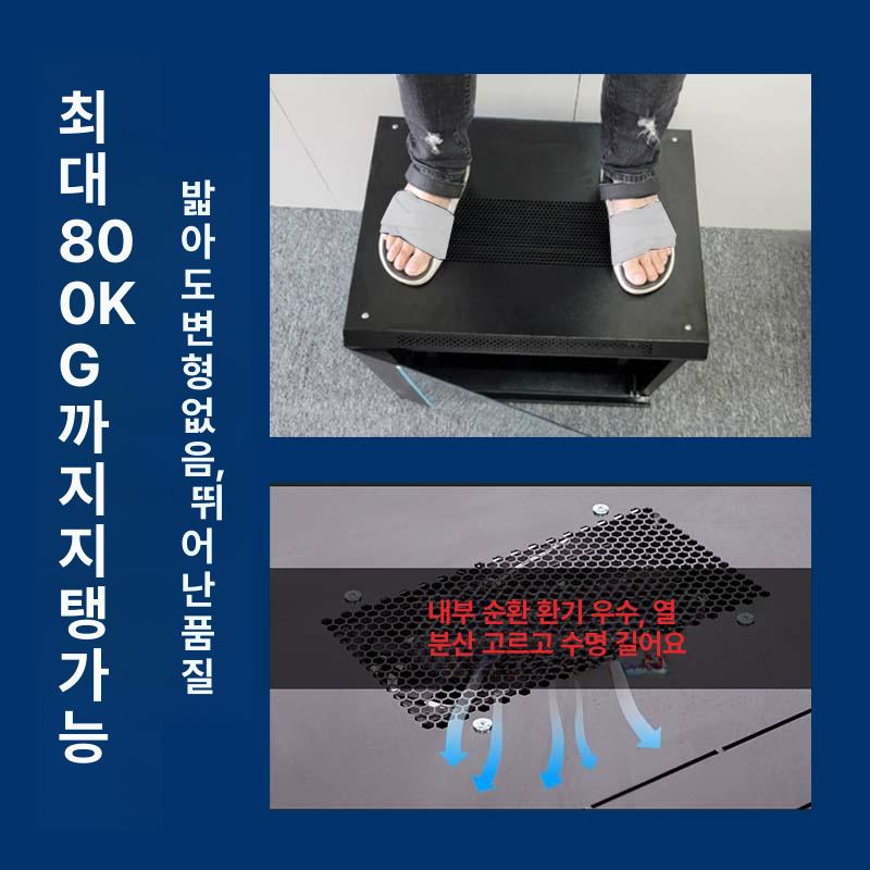 네트워크 캐비넷 전산실 서버렉 허브 통신 보관함 랙케이스 대형 소형 도어 서버함 IT - 상세 이미지 4