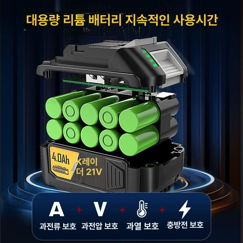 무선 그라인더 브러시리스 충전식 연마 절단기 앵글 휴대 핸드 전동 - 상세 이미지 4