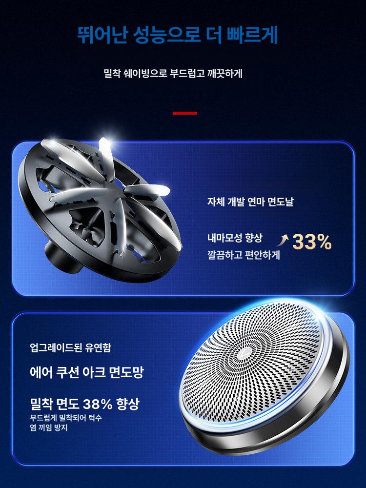 미니 면도기 출장 충전 트리머 초소형 여행 전동 전기 휴대용 프로 무선 - 상세 이미지 4