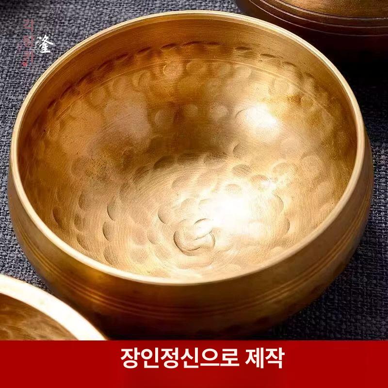 요가 싱잉볼 구리 명상 벨 불교용품 좌종 힐링 치유 사운드테라피 수행 - 상세 이미지 3