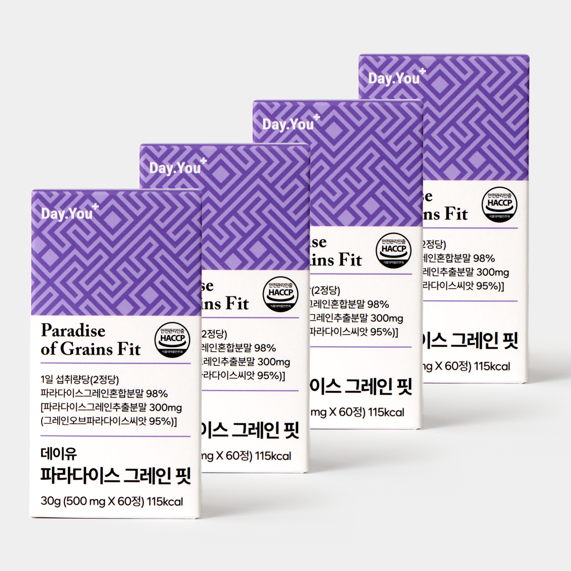 데이유 파라다이스 그레인 핏 60정, 4개 - 상품 이미지