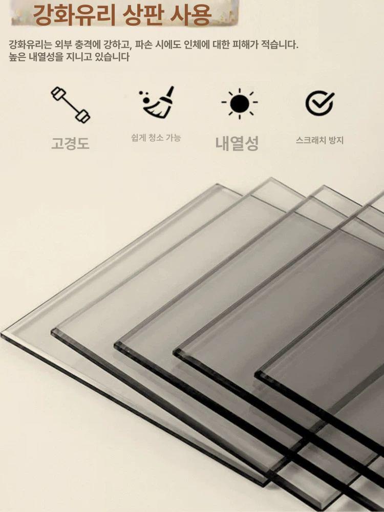 무선 협탁 충전식 테이블 침대옆 서랍장 침실 소형 심플 인조대리석 사이드테이블 - 상세 이미지 2