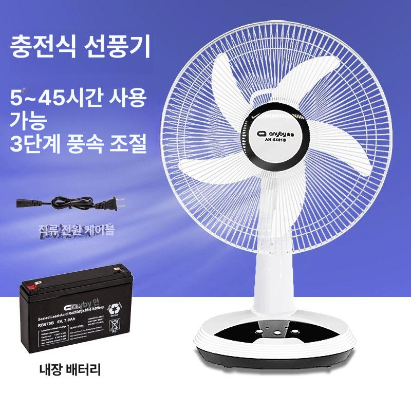 탁상용 선풍기 유선 사무실 미니 회전형 책상 컴팩트 침실 식물 에어팬 데스크 - 상세 이미지 2