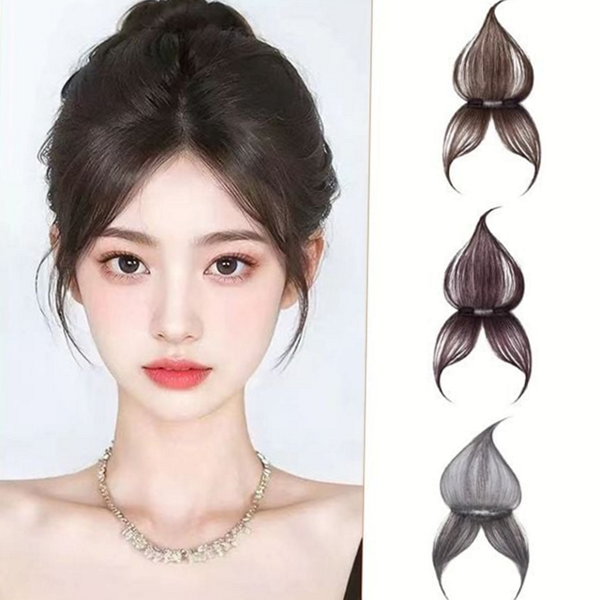 얇은 정수리 부분 가발 내추럴 앞머리 부분 가발 볼륨 여성 - 상품 이미지