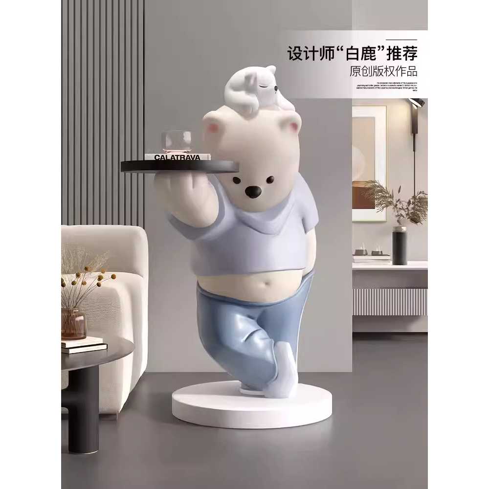 북극곰 트레이 집들이선물 거실 인테리어 장식품 피규어 - 상세 이미지 4