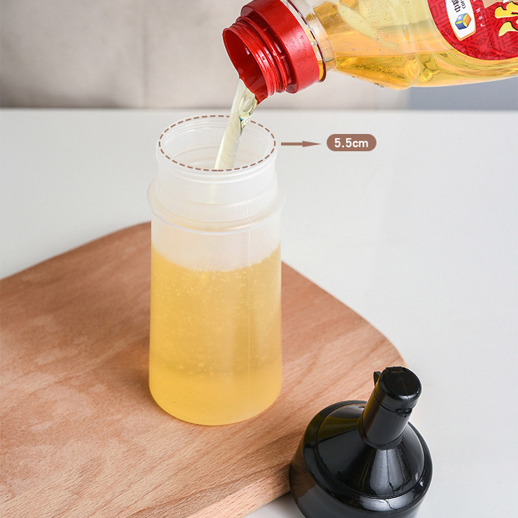 큐트미 흐르지 않는 원터치 투명 소스통250ML 2p 미니 소스용기 드레싱통 라지 튜브 이미지 8