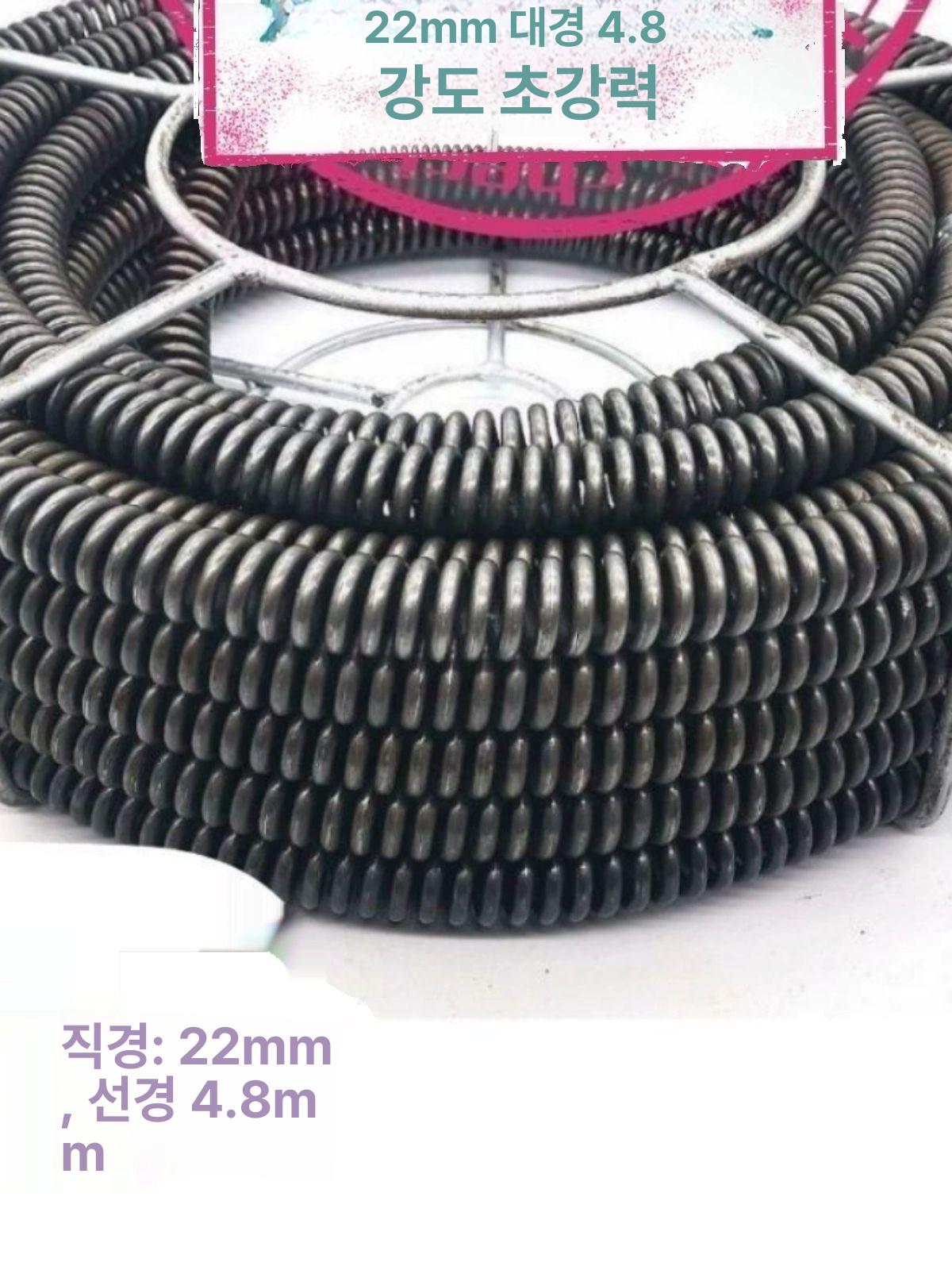 전동 배관청소기 하수구 뚫는기계 스프링 배수구 막힘 제거기 드릴 하수도 청소 장비 - 상세 이미지 2