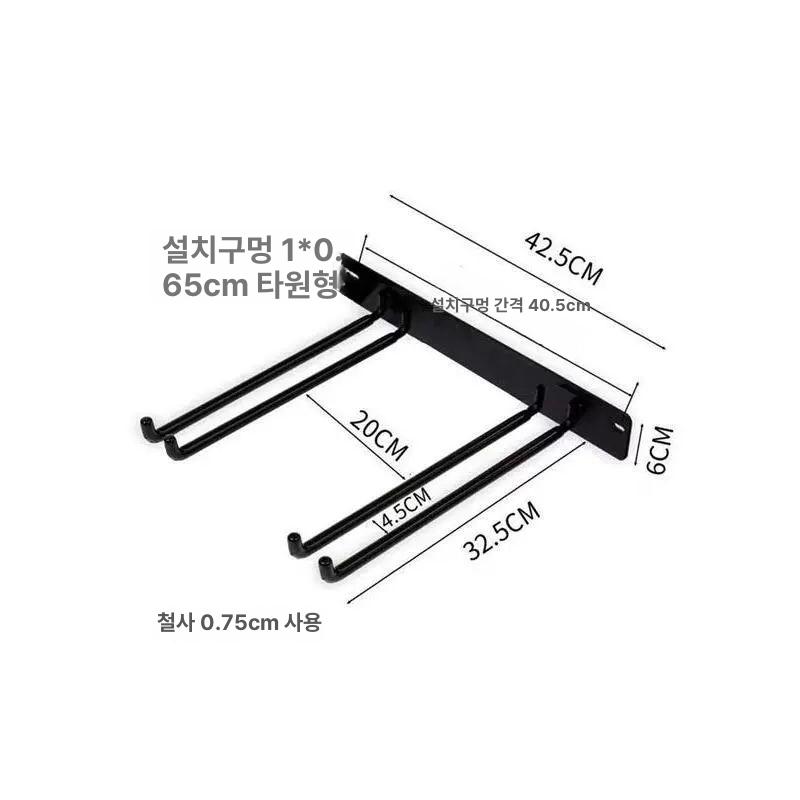 정원 거치대 농기구 곡괭이 보관대 걸이 정리함 가드닝 텃밭 장비 수납 홀더 - 상세 이미지 3