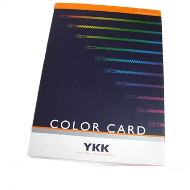 색상 컬러칩 지퍼 카드 ykk 582색 가이드북 염색 공장용 card 샘플북 - 상품 이미지