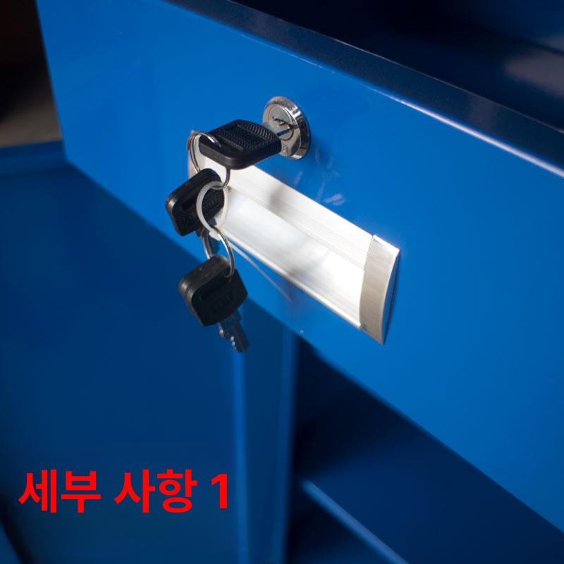 작업장 공구카트 툴박스 트롤리 정비소 공업용 서랍형 정리함 이동식 수납 RED - 상세 이미지 2
