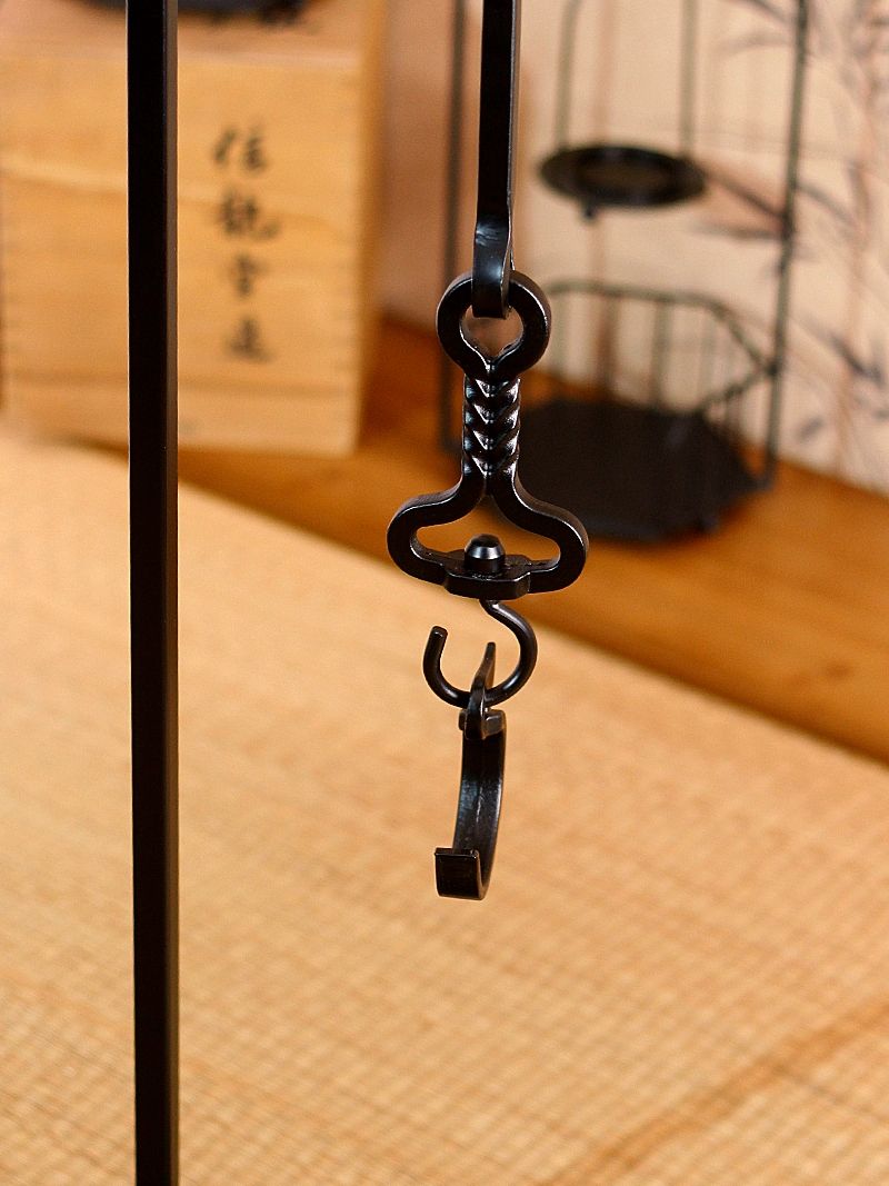 고리 주전자 전통 걸이 찻주전자 키홀더 인테리어 장식 차 다도 티포트 소품 고급 - 상세 이미지 5