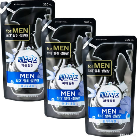 페브리즈 포맨 쿨아쿠아향 리필 320ML 3개