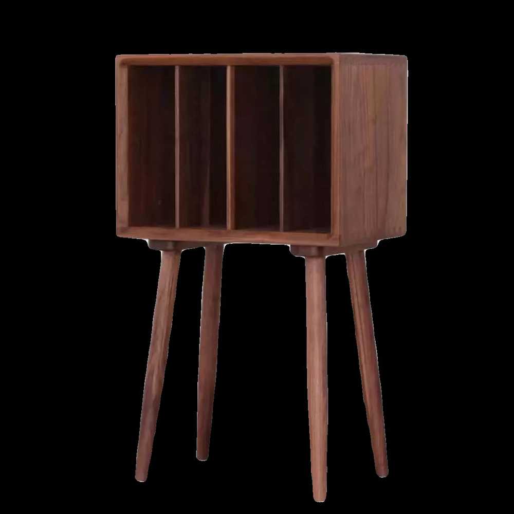 턴테이블 선반 LP 원목 레코드 잡지 책 수납 보관장 45x35x78 이미지 6