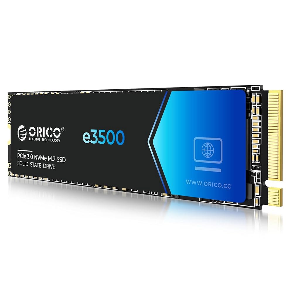 ORICO 512GB M.2 NVMe SSD, PCIe Gen3x4 M2 2280 최대 2800MB/s 읽기 및 1300MB/s 쓰기, 3D NAND 플래시 내부 솔리드 스테이트 - 상품 이미지