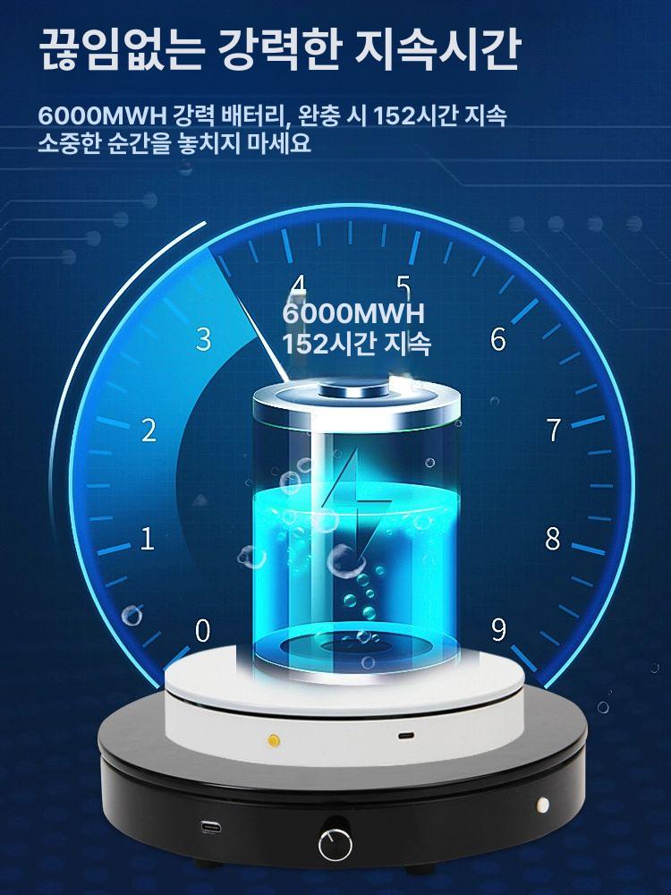 촬영용 턴테이블 자동 회전 전동 리모컨 디스플레이 스튜디오 영상촬영 포토 - 상세 이미지 3