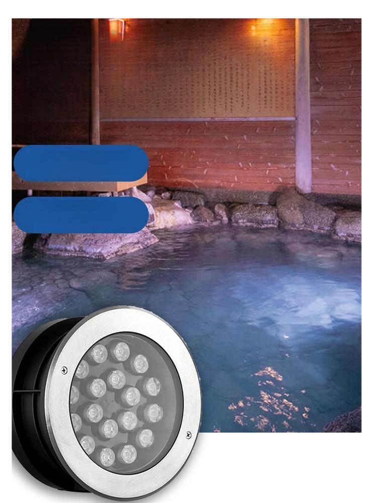 풀빌라 수중등 스파 LED 워터프루프 수영장 펜션 정원 바닥 조명 잠수 라이트 - 상품 이미지