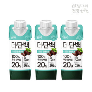 빙그레 더단백 드링크 단백질음료 민트초코, 250ml, 3개 맛있게 먹은 솔직 후기 - 상품 이미지 1