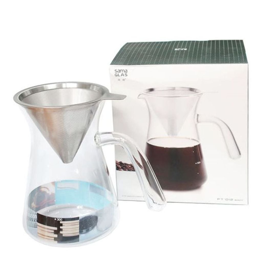 핸드 드립 커피 메이커 여과기 드리퍼 서버 포트 600ml - 상품 이미지