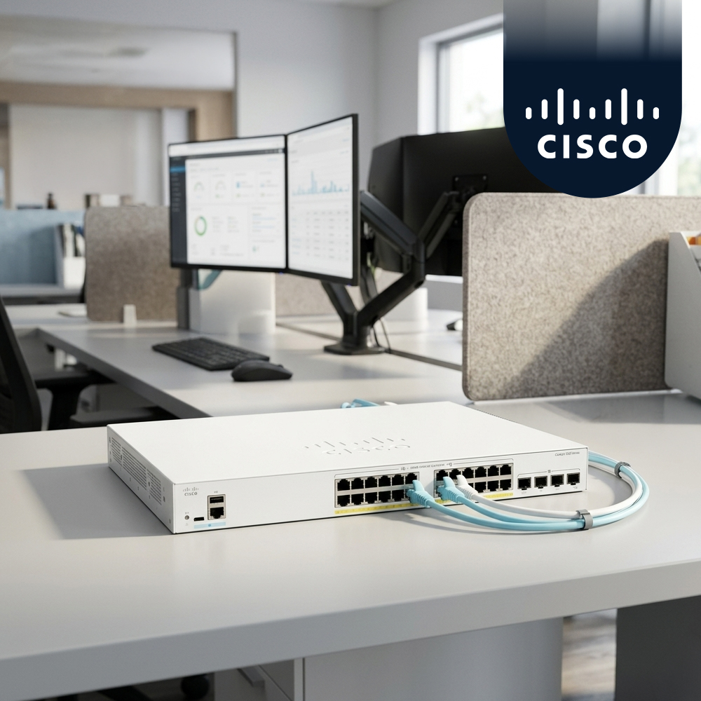 시스코 C1200-24FP-4G 24포트 Full PoE+ 기가비트 스위치 4SFP - 상품 이미지