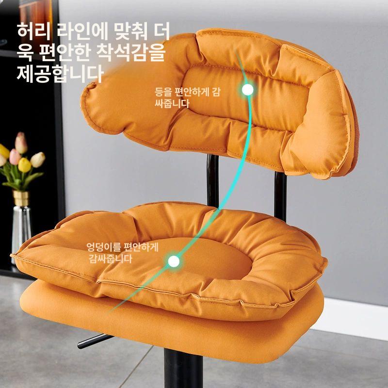 바텐 의자 등받이 업소용 식당 홈바 스타일 인테리어 바체어 스툴 - 상세 이미지 5